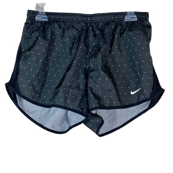 Nike Pants - Nike Dri-Fit Black White Polka Dot Dolphin Athletic Running Shorts Size Medium